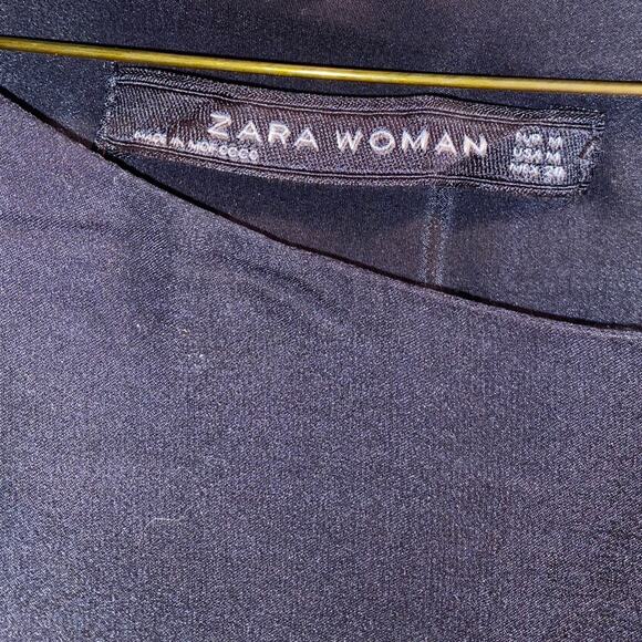 Zara Black Cougar Long Sleeve Blouse - Picture 3 of 5